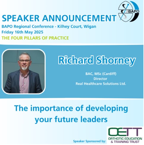 BAPO Regional Conference speaker announcement: Richard Shorney